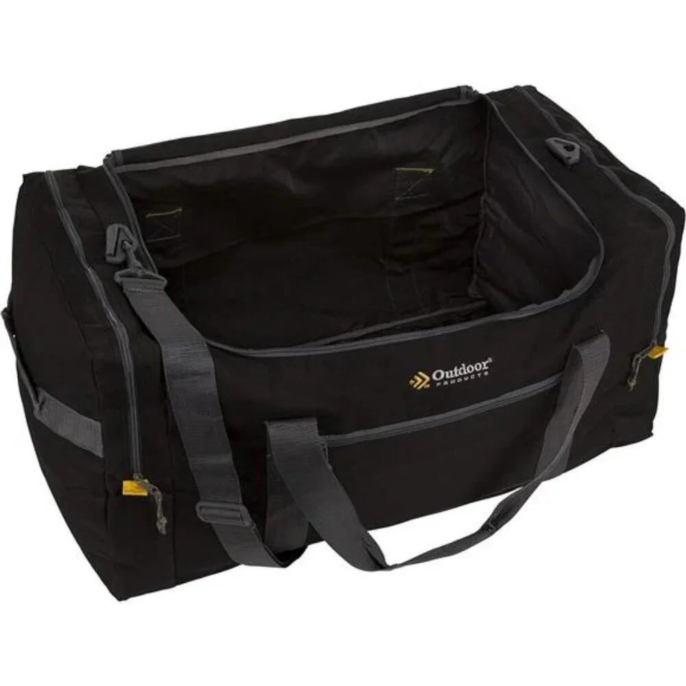 Large Outdoor Duffel Bag Travel Sports Gym Camping Gear Black Multipurpose Bag